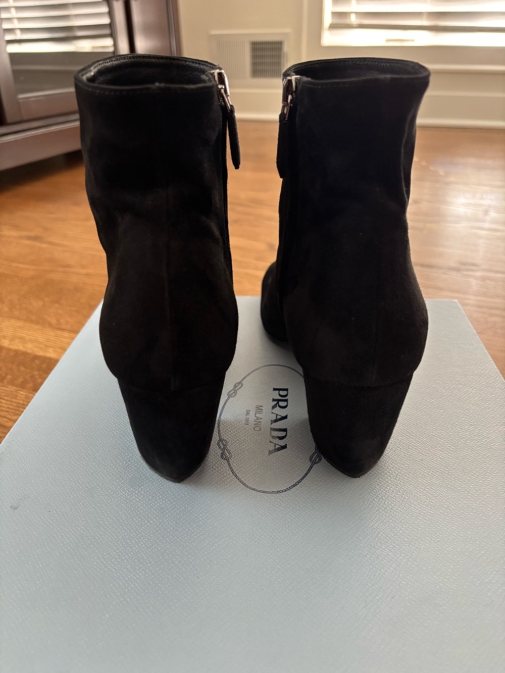 Prada Suede Ankle Boots - Picture 4 of 7